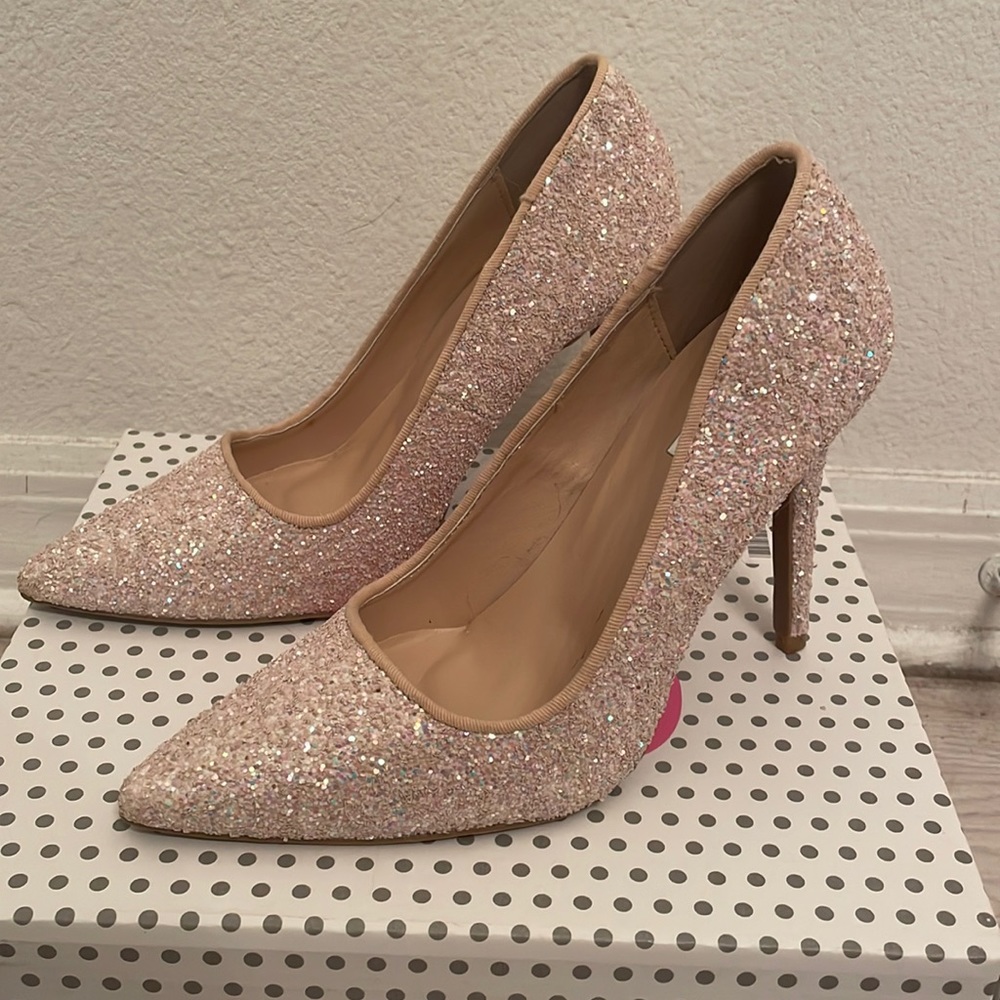 Qupid glitter heels